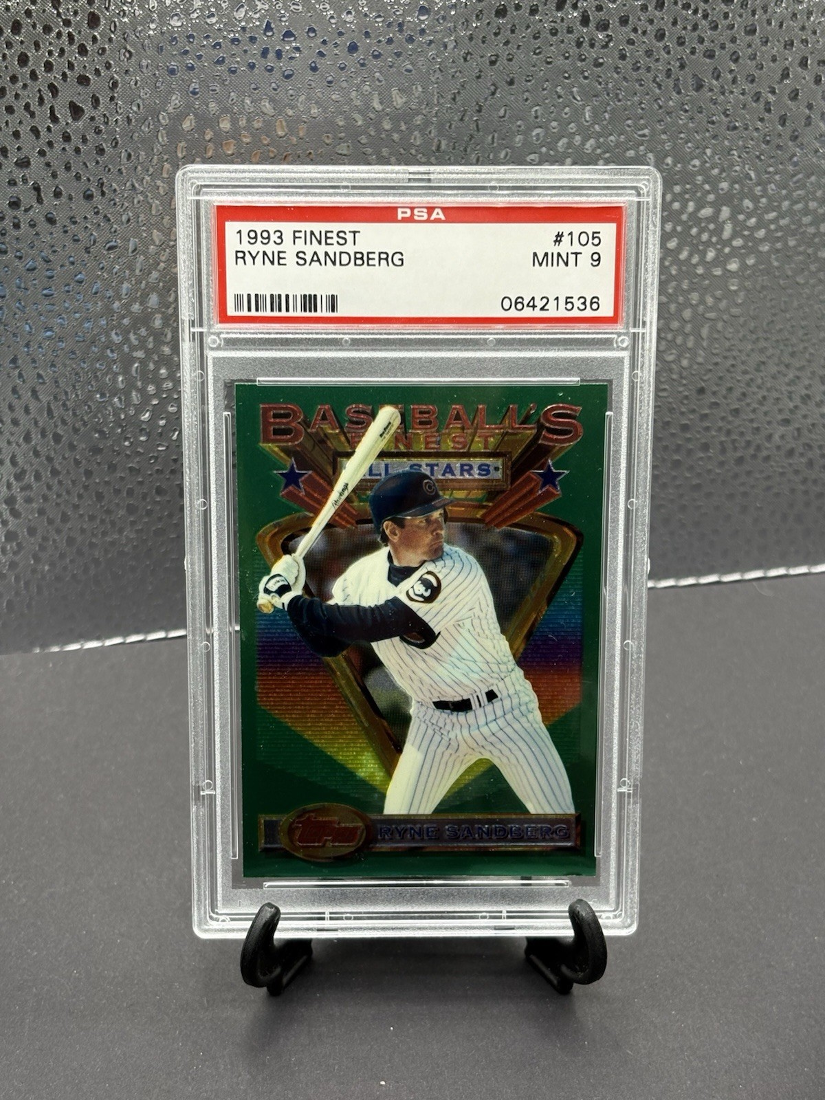 1993 Topps Finest Ryne Sandberg #105   PSA 9