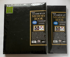 Pioneer EZ Load 8.5x11 Photo Memory Book Black Scrapbook Set of 2 Acid Free