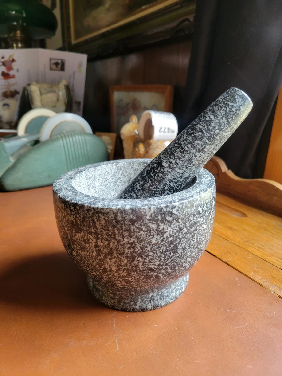 Cilio by Frieling Goliath Natural Granite Mortar and Pestle Set 4in