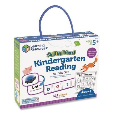 Learning Resources Skill Builders! Kindergarten Reading Activity Set, 121 Pieces