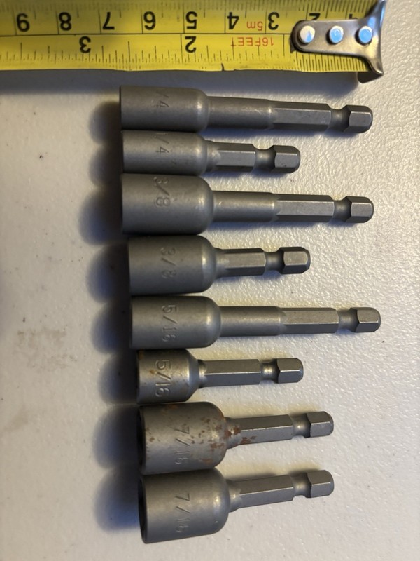 Lot Of Assorted Magnetic Nut Setter