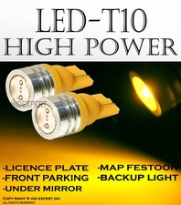 4 pcs T10 Yellow High Power LED Direct Plugin For Under Mirror Light Bulbs O752