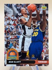 Sean Elliott 1992-93 Upper Deck All-Division Team #AD13  San Antonio Spurs