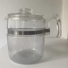 Vintage Pyrex Flameware 7759-B Glass Percolator Coffee Pot And Lid Only 9 Cup