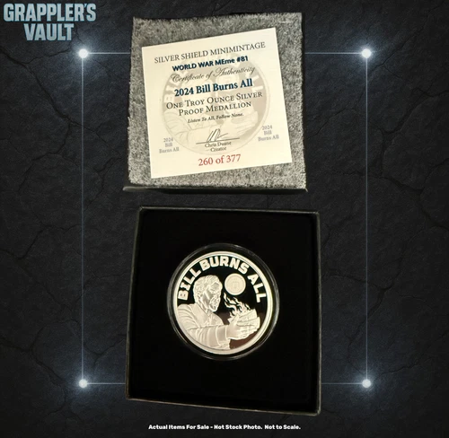 NO RESERVE! Silver Shield MEme #81 🔥 2024 Bill Burns All 🔥 Only 377 minted!