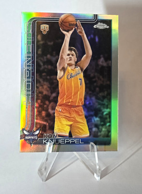 2026 Topps Chrome Update Kon Knueppel RC Refractor Charlotte Hornets #154