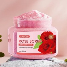 350g Rose Scrub, Rich in Walnut Shell Powder, Rose Extract and Other Skin Care I