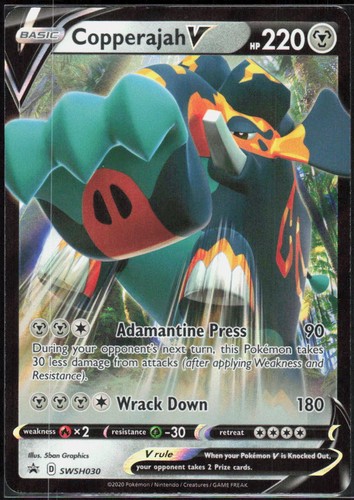 Copperajah V SWSH030 Holofoil Promo SWSH: Sword & Shield Promo Cards NM Pokemon