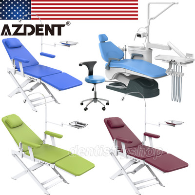 FDA Dental Unit Chair Computer Controll DC Motor/Mobile Folding Chair LED Light