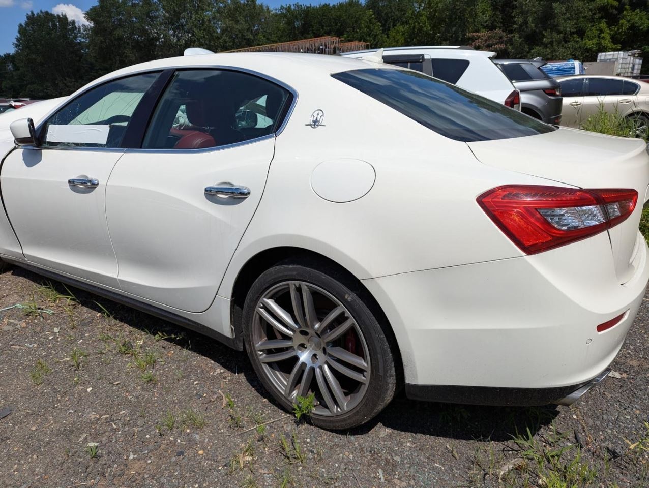 2015 Maserati Ghibli Left Driver Power Fold Auto Dim Mirror White 268 OEM