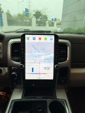 Pantalla de radio estilo Tesla Android 13 de 14,4" para Dodge RAM 2013-2018 GPS estéreo de coche
