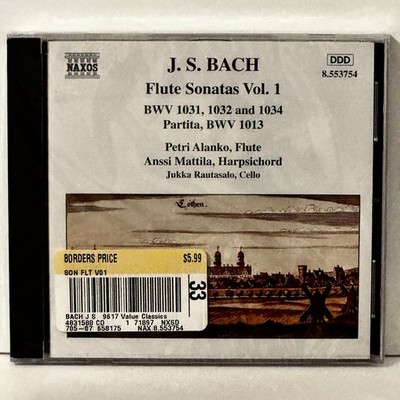 Factory Sealed Bach Flute Sonatas Vol 2 Alanko Mattila Rautasalo Juutilainen CD