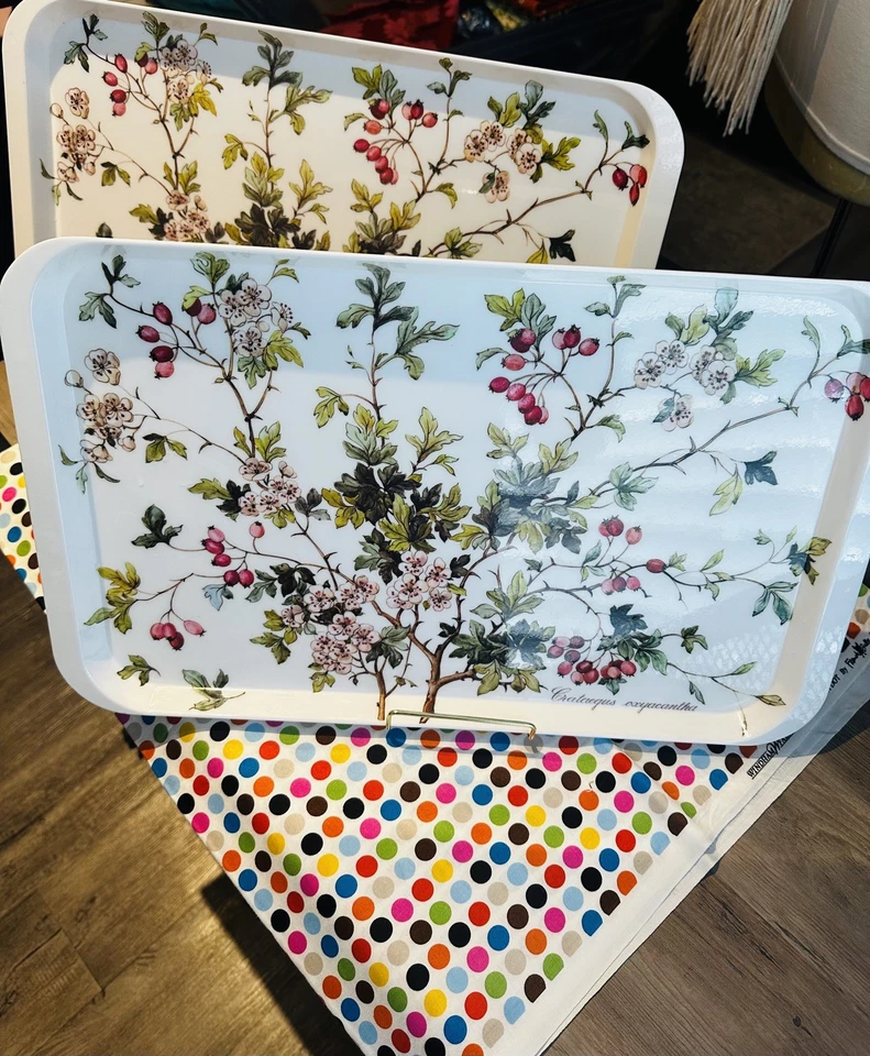 VTG Villeroy & Boch Botanica Serving Tray Crataegus Oxyacantha 18.5x11.5 GUC - Image 3 of 4