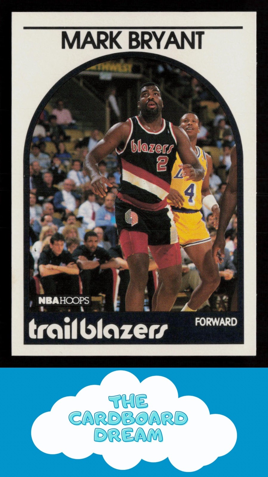 Mark Bryant 1989-90 Hoops #36 Rookie Portland Trail Blazers Basketball Card