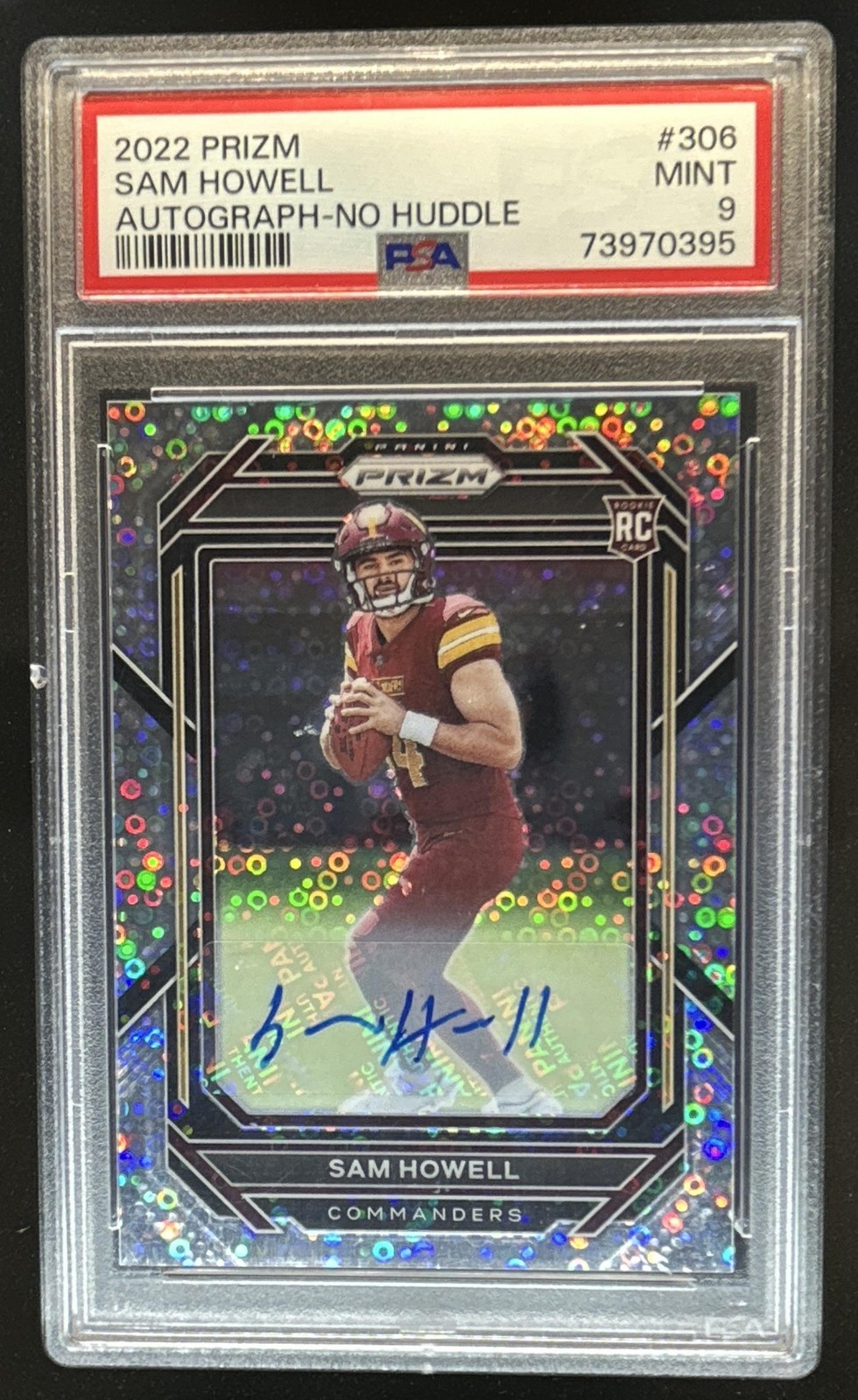 Sam Howell Panini Prizm #306 Autograph-No Huddle