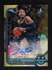 2021-22 Bowman U Chrome Prospect Gold Lava Refractor 26/50 Kobe Bufkin Auto 10no