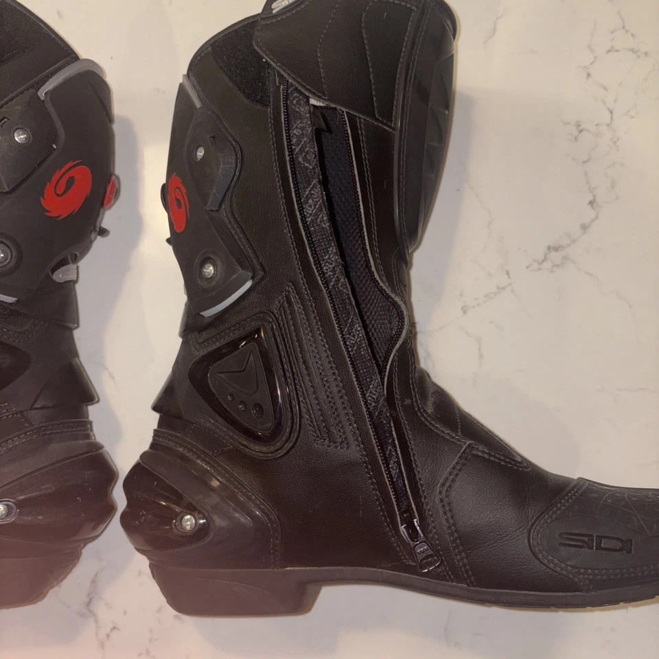 Botas de carreras de motocicletas SIDI negras 11,5 EE. UU. Foto 4 de 4