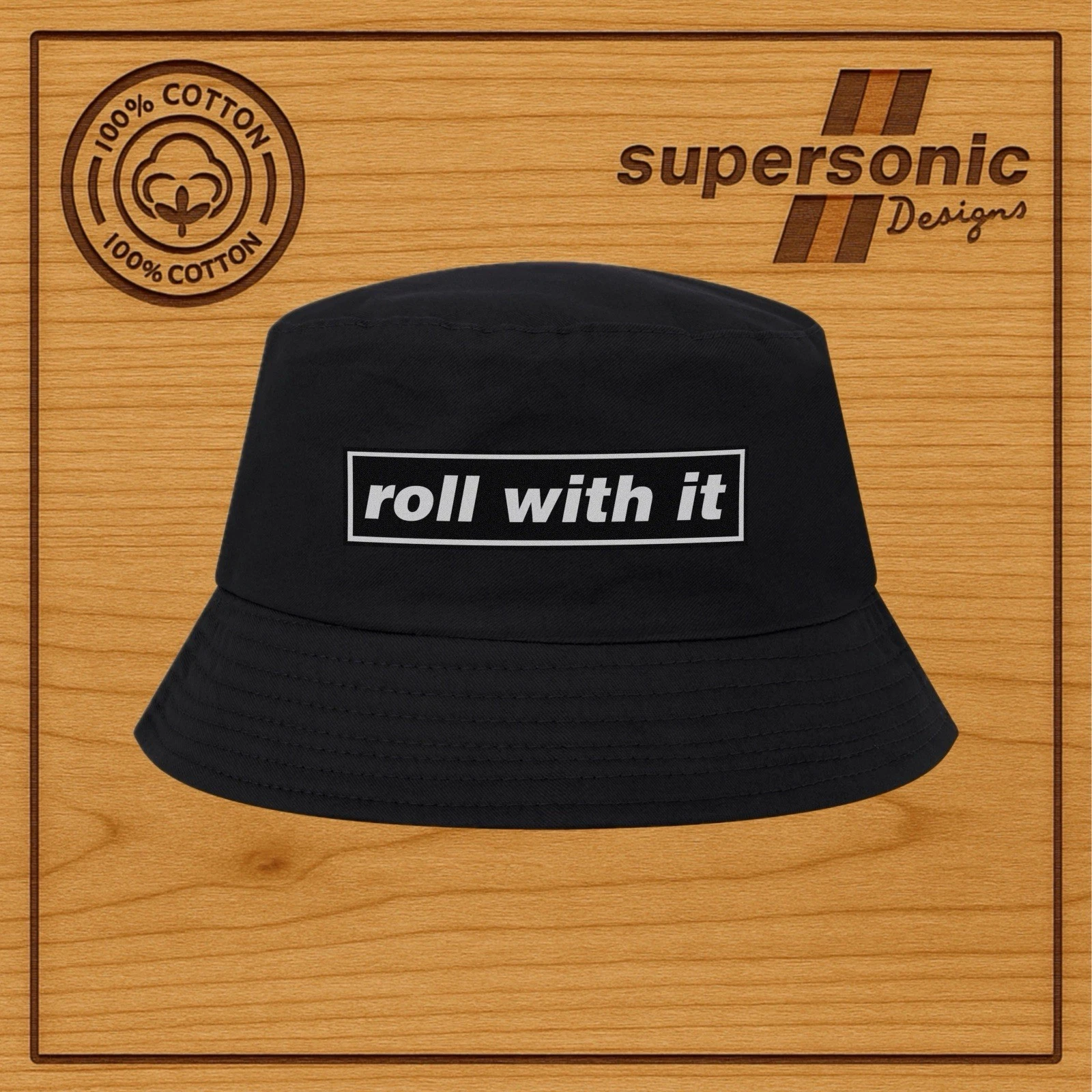 Oasis Roll with it bucket hat - Premium quality cotton - One size fits all