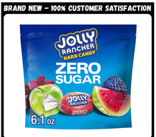 Jolly Rancher Zero Sugar Assorted Fruit Flavored Hard Candy, Bag 6.1 oz