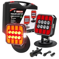 Wireless Trailer Lights, Magnetic Bluetooth Tail Light Kit for Towing, 6 MODES