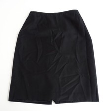 Calvin Klein Black Pencil Skirt Women Size 2 Back Slit Zipper Closure