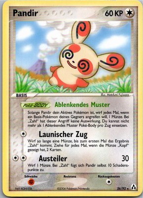 Pokémon Pandir 26/92 EX Legend Maker 2006