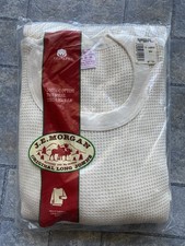 Vintage New Deadstock JE Morgan Working Johns Mens Thermal Long Sleeve Shirt XL