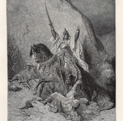 Saladin Victorious Crusades Warrior Sultan 1892 Antique Historical Print
