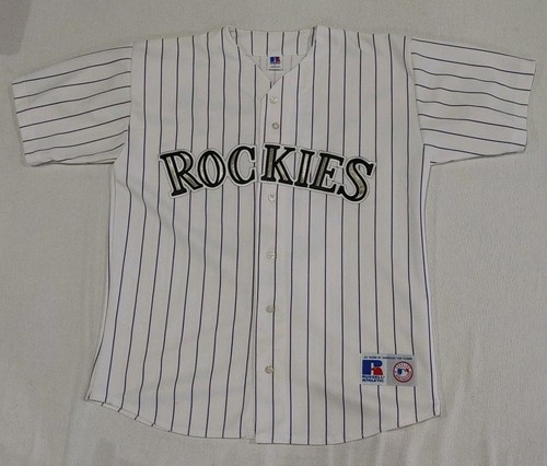 Vintage Colorado Rockies Russell Athletic Larry Walker #33 Trikot Größe Large Neu - Bild 1 von 10