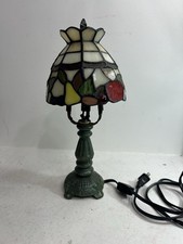 Tiffany Style Mini Table Lamp   Stained Glass Fruit Motif