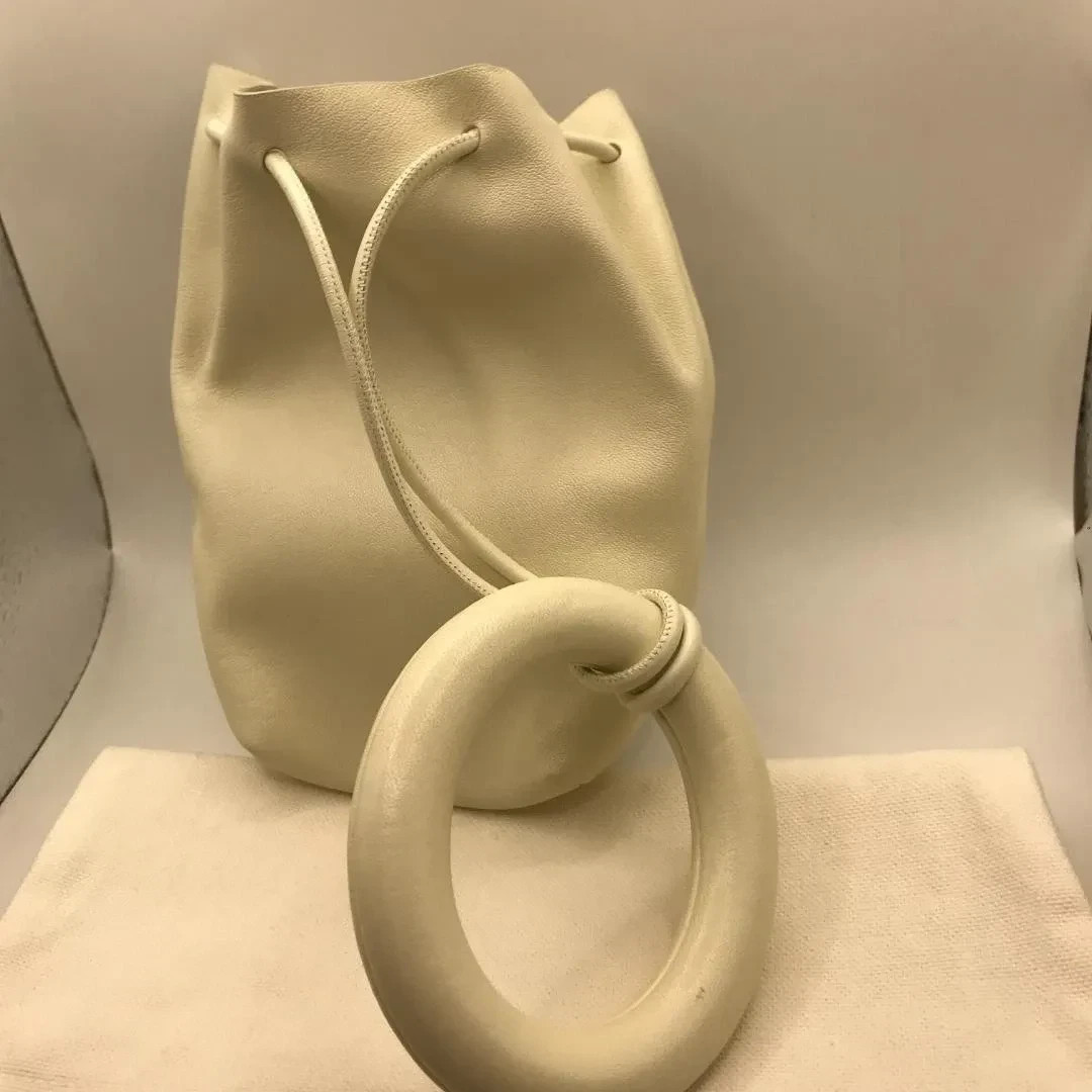 JIL SANDER Authentic Drawstring Ring Handle Bag I… - image 2