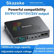 18000mAh UPS Battery Backup Mini Uninterruptible Power Supply for Camera Routers