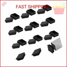 Jetec 20 Pack 2 Inch Square Tube End Cap Plastic Plugs Tube Plugs 2x2 Square Tub