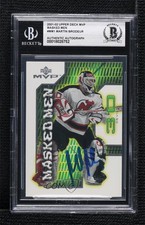 BAS 2001-02 Upper Deck MVP Men Martin Brodeur #MM1 BGS Authentic Auto HOF 3c7