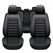 Luxury Universal Leather Car Seat Covers 5 Seat Full Set Front Rear Guard Luxury Universal Leather Car Seat Covers 5 Seat Full Set Front Rear Guard