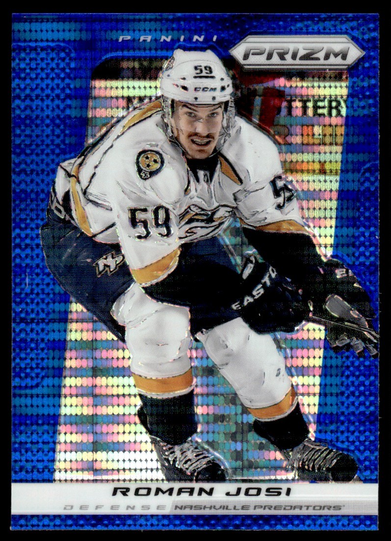 2013-14 Panini Prizm Prizms Blue Pulsar Roman Josi Nashville Predators #167