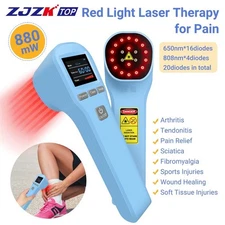 Home Laser Therapy 880mW for Pain Relief & Inflammation 650nm & 808nm Wavelengt