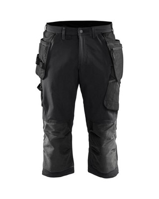BLAKLÄDER Piratenarbeitshose Craftsman Stretch Pirate black/Dark grey
