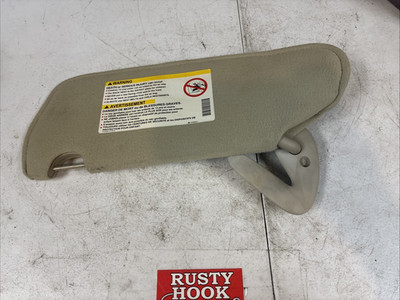 2006 Saturn Ion Sun Visor Passenger Side Beige Cloth With Mirror
