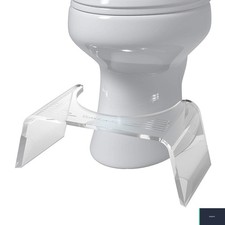 Toilet Footstool 7 Inch Clear Acrylic Bathroom Step Stool Modern Design