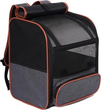 Cat Backpack Carrier Breathable  Foldable Pet Carriers Cats Small Dogs 