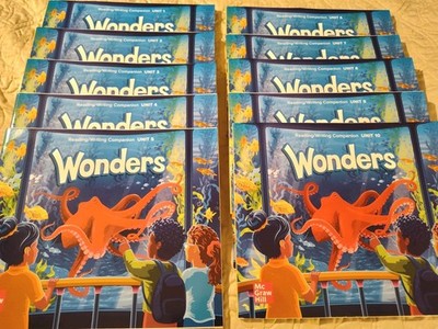 McGraw Hill Wonders Grade K Reading/Writing Companion 10 Books-Units 1-10 Unused