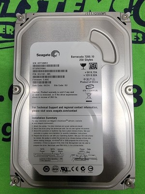 Seagate Barracuda 7200.10 250GB Internal 7200RPM 3.5'' ST3250310AS Hard Drive HDD