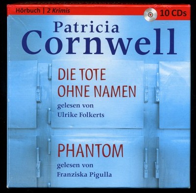 Patricia CORNWELL PHANTOM + TOTE OHNE NAMEN Hörbuch 10-CD-Box 2 Krimis SEHR GUT 