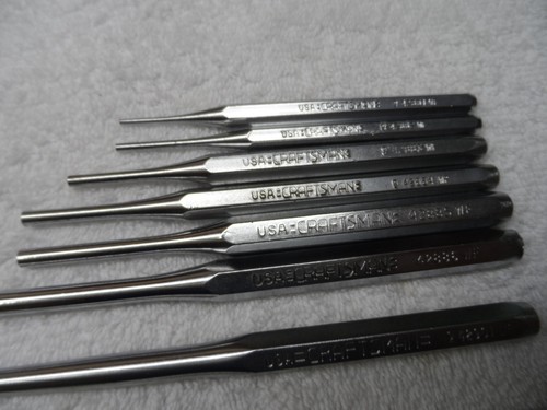 Craftsman Prick Punch Long Set, made in USA - 10 pcs (vintage) - Picture 3 of 17