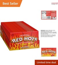 Red Hots Cinnamon Candy Pack of 12 5.5 oz Theater Candy Spicy Treats