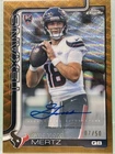 2025 Topps Chrome - Graham Mertz Rookie Autographs #RRA-GME Gold Wave /50 (RC)