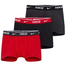3 PACK YOUTH SIZE XL Nike Essential Dri-Fit Boxer Briefs University Red Black