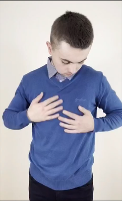 Mens Knitted Jumper 100% Cotton V-Neck with Mock Shirt Collar