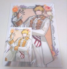 Fate Gilgamesh Clear File & Postcard Set MIB  Wada Arco Exhibition,